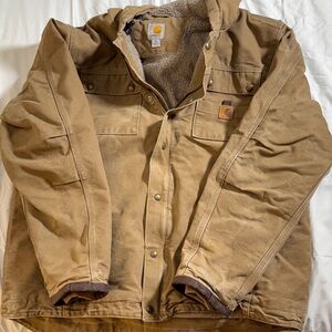 Carhartt Hooded Men's Brown Jacket Tall